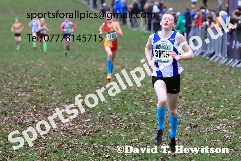 Girls Under-13s 2026 UK CAU Inter Counties Cross Country, Wollaton Park, Nottingham. Photo: David T. Hewitson/Sports for All Pics